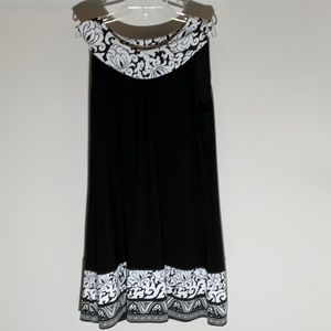 White House Black Market Sleeveless Black Dress,  size L